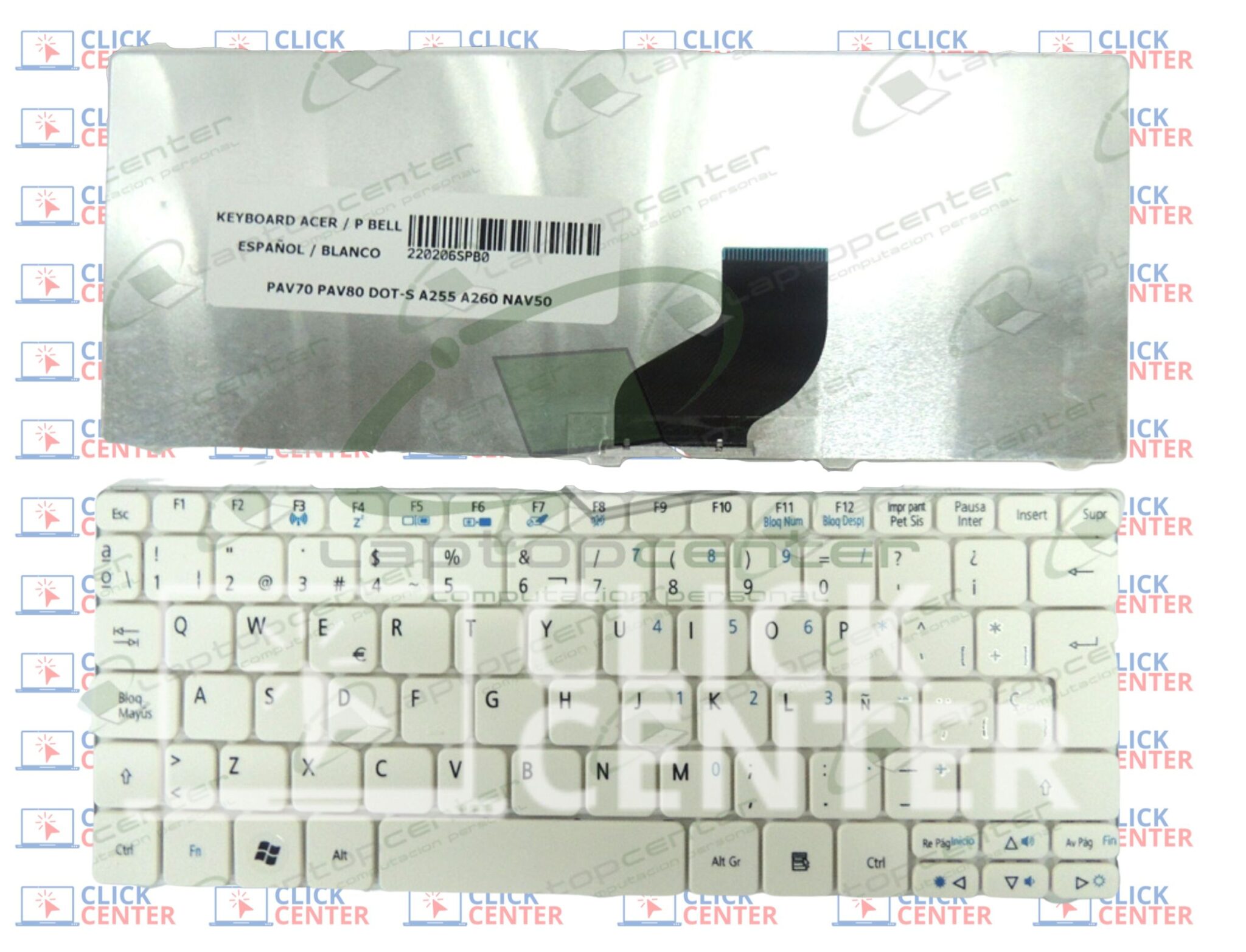 Teclado Acer One D Pav Espa Ol Blanco Click Center