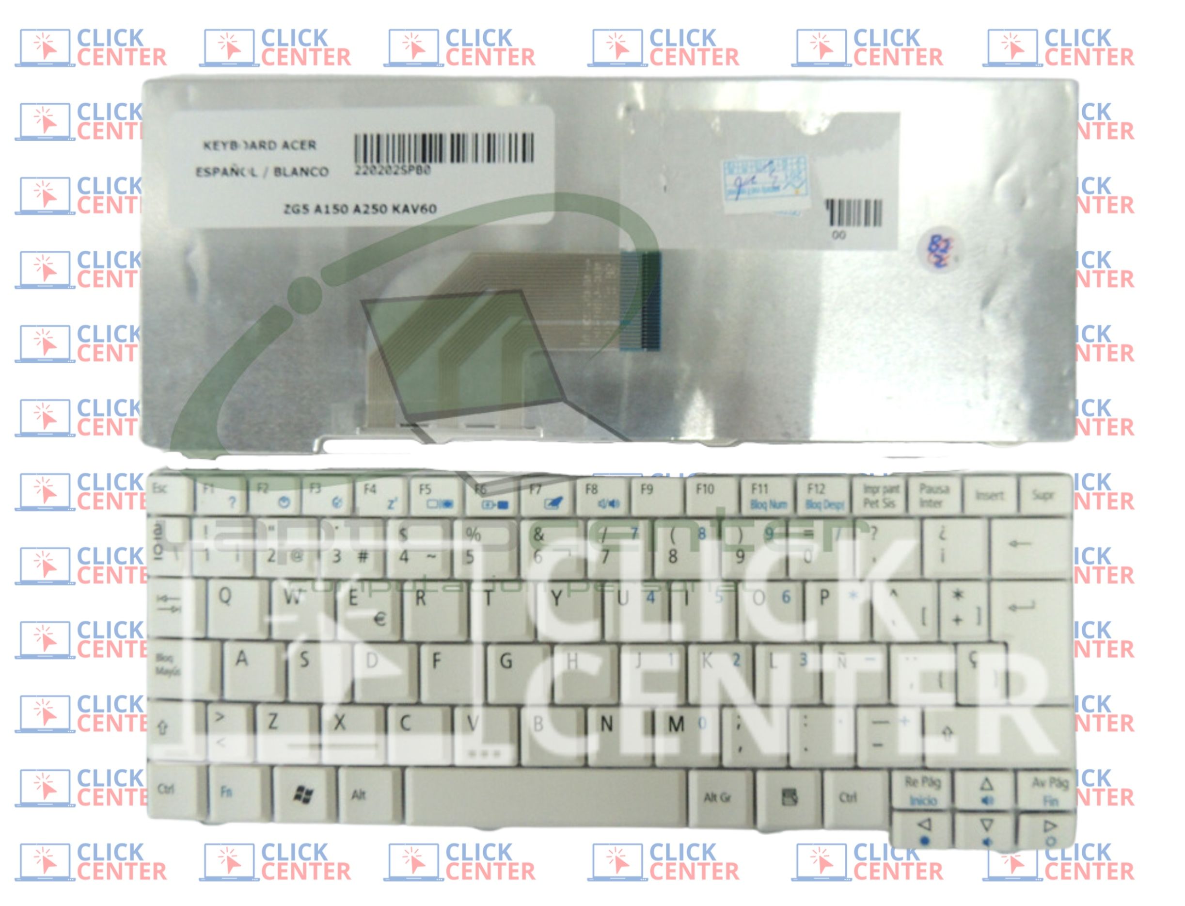 Teclado Acer One Zg D D Espa Ol Blanco Click Center