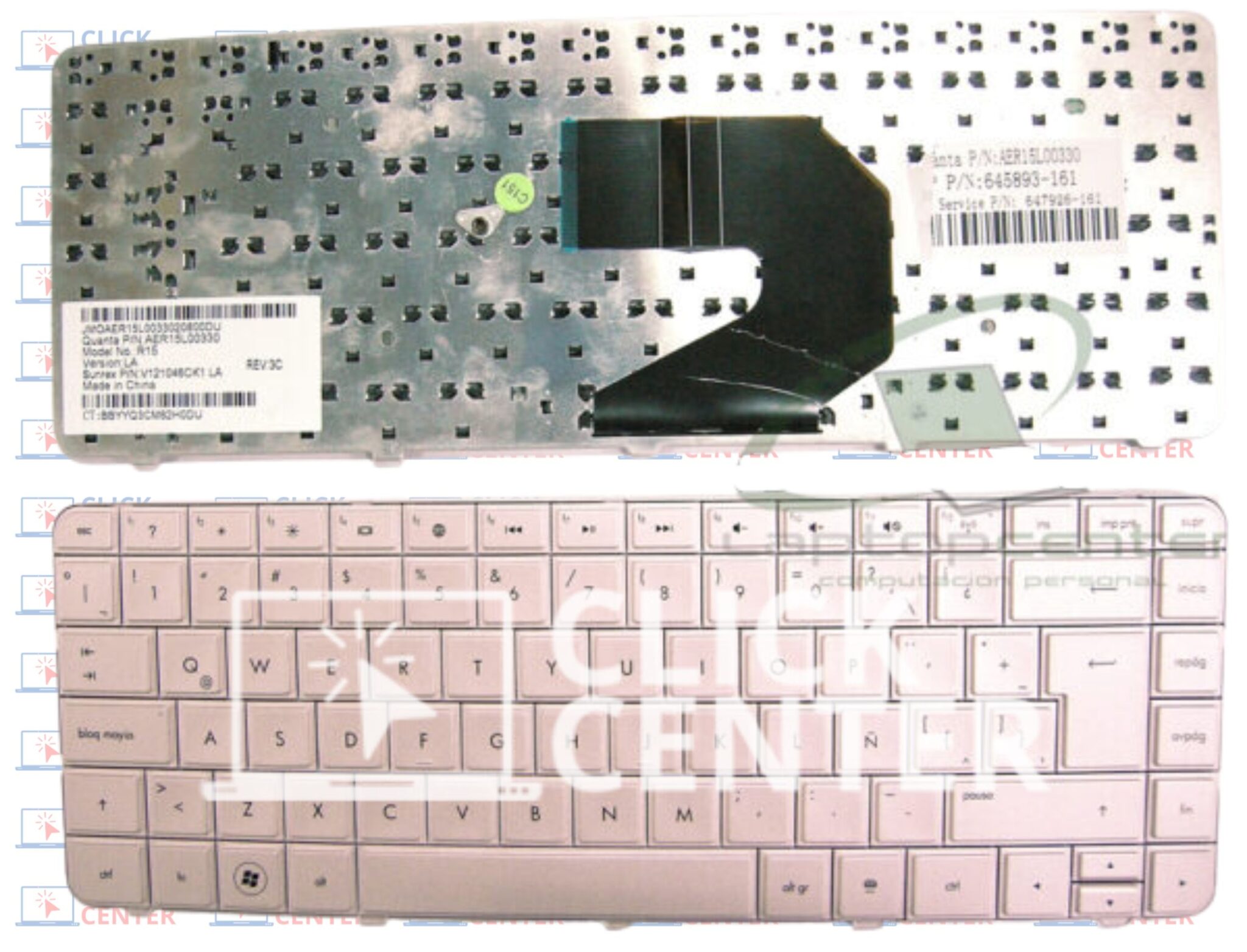 TECLADO HP CQ43 G4 ESPAÑOL ROSADO Click Center