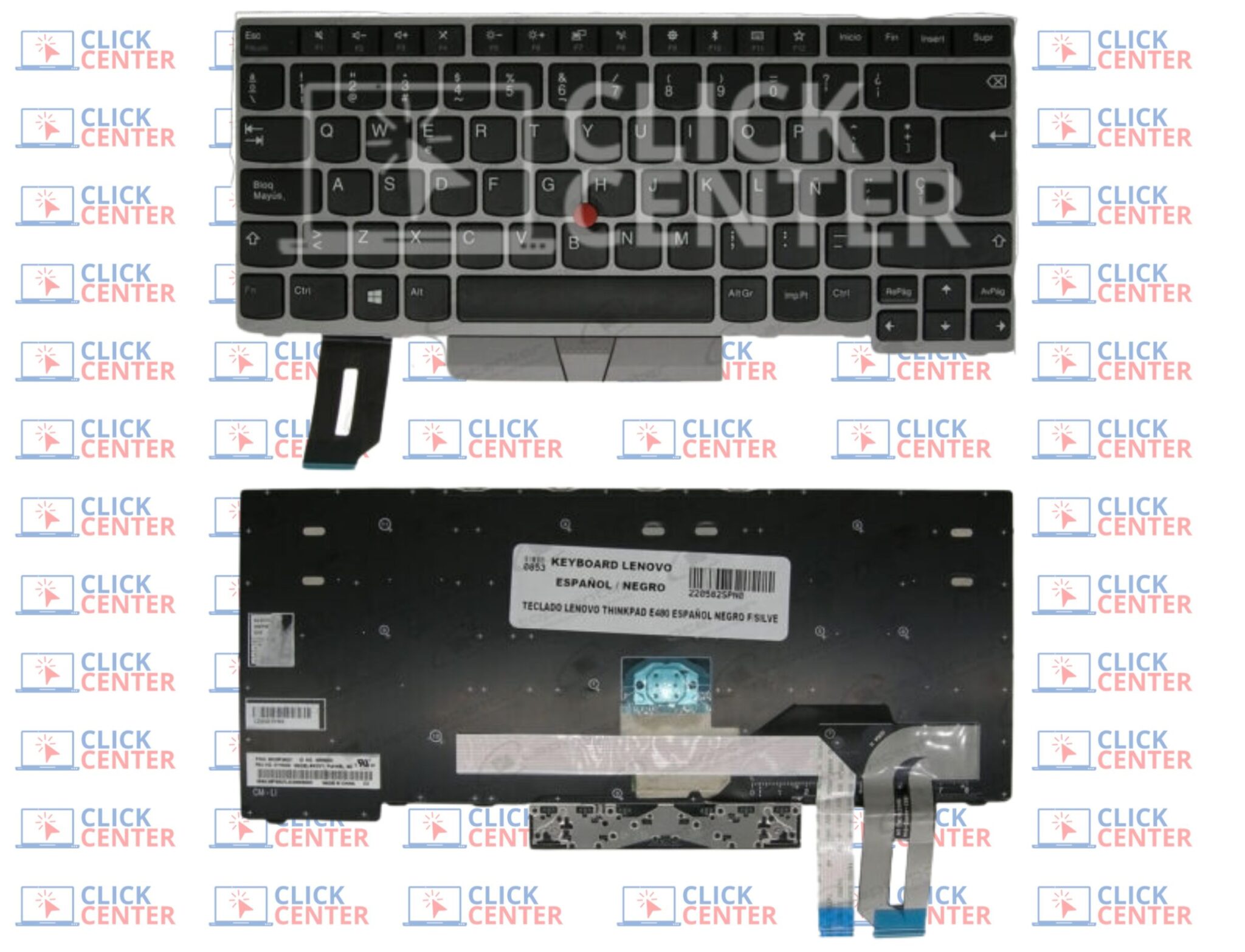 Teclado Lenovo Thinkpad E Espa Ol Negro Frame Silver Click Center