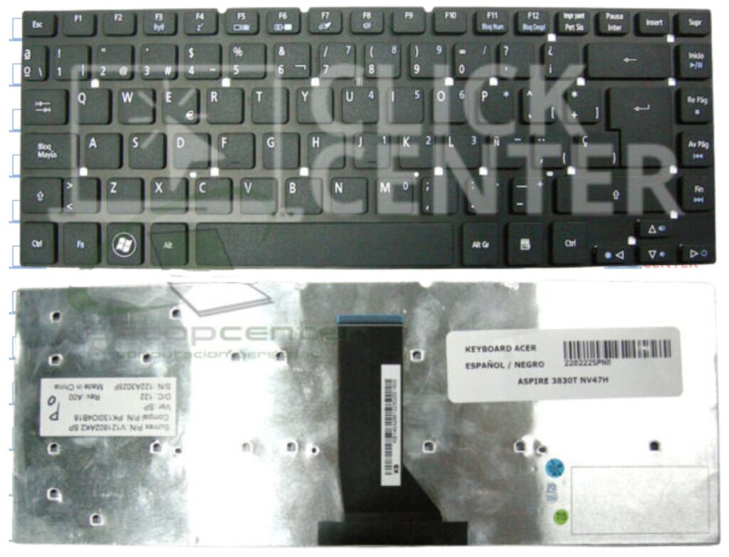 Teclado Acer Aspire 3830t Nv47h EspaÑol Negro Click Center