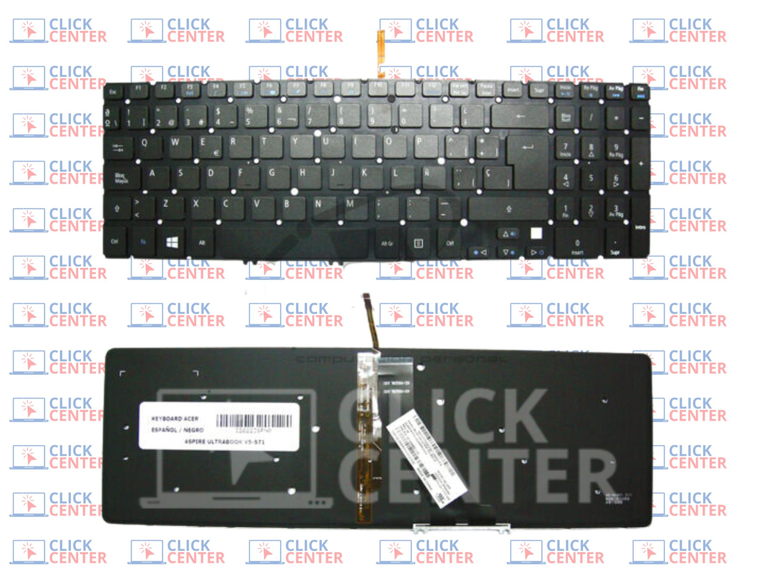 Teclado Acer Aspire Ultrabook V5 571 EspaÑol Negro Retro Click Center 5629