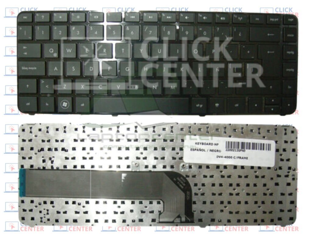 Teclado Hp Dv4 4000 EspaÑol Negro Con Frame Click Center