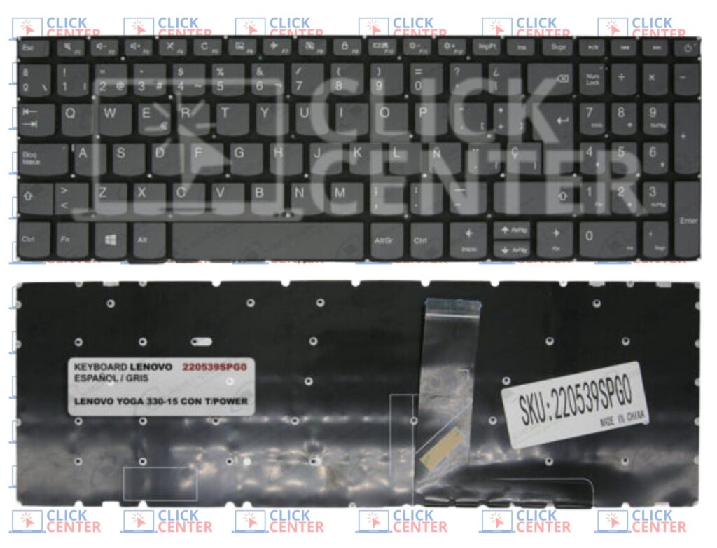Touche De Clavier De Remplacement Pour Lenovo Ideapad V320-17, 330-15...